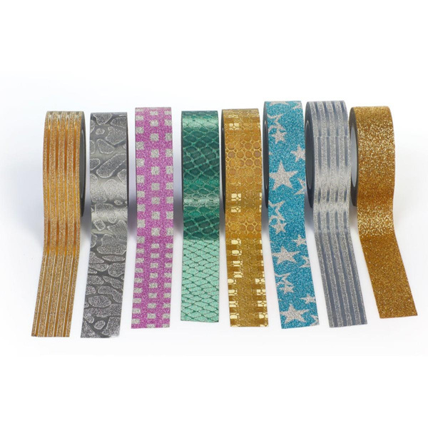 Taśma dekoracyjna brokatowa Glamour mix wzorów
