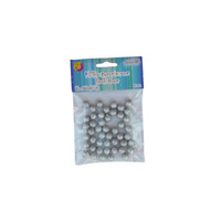 Kulki styropianowe brokatowe 10 mm srebrne Aliga