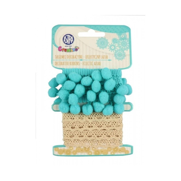 Tasiemki dekoracyjne Elektryczny lazur