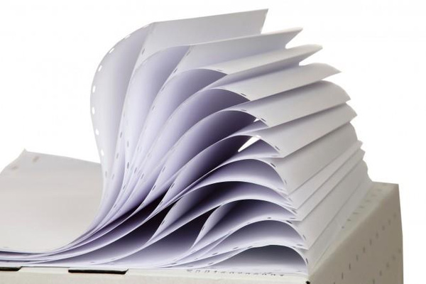 Papier komputerowy 390x12 1+0 składanka 2000 biały Drescher