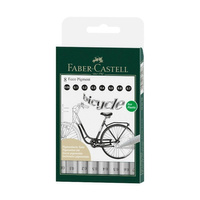 Cienkopis Faber Castell Ecco Pigment 8 sztuk