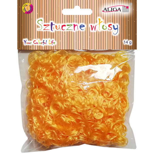 Sztuczne włosy WLO-5535 ciemny blond Aliga