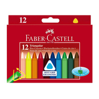 Kredki świecowe Faber Castell trójkątne 12 kolorów