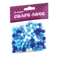 Pompony Fandy niebieskie