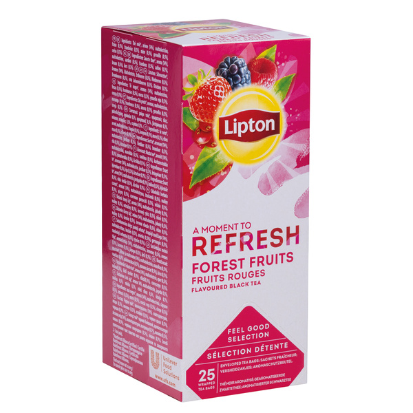 Herbata czarna Lipton Refresh Forest Fruits 25 torebek