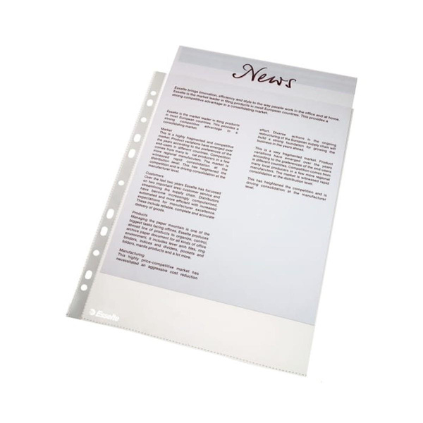 Koszulki na dokumenty Esselte A4 groszkowe 35 mikronów