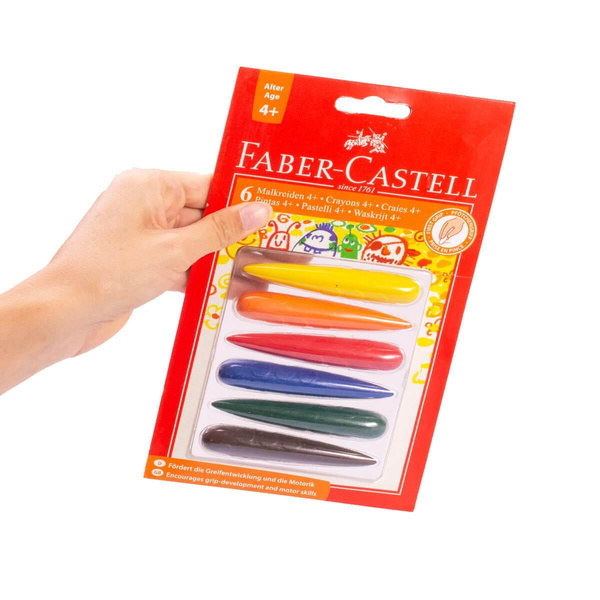 Kredki świecowe Faber Castell 6 kolorów