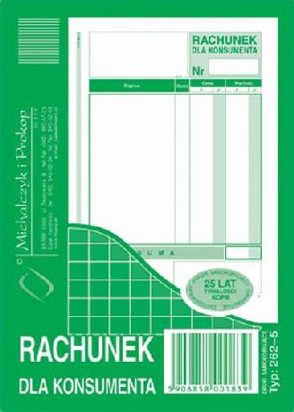 Rachunek dla klienta A6 wielokopia