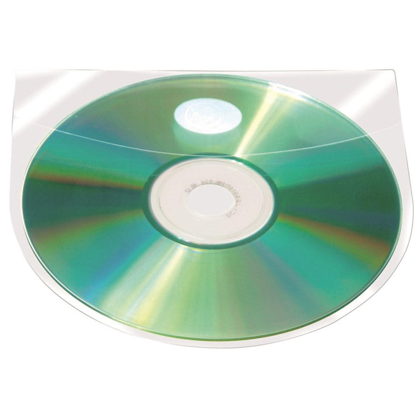 Kieszeń samoprzylepna Q-Connect na CD / DVD na 2-4 płyty - 10 sztuk