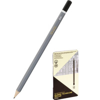 Ołówek techniczny Grand zestaw 12 sztuk metalowe pudełko