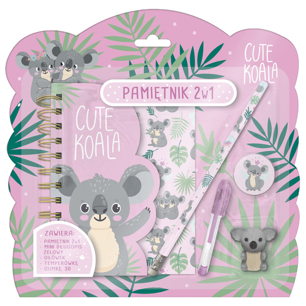 Pamiętnik z kłódką 2w1 Koala 10