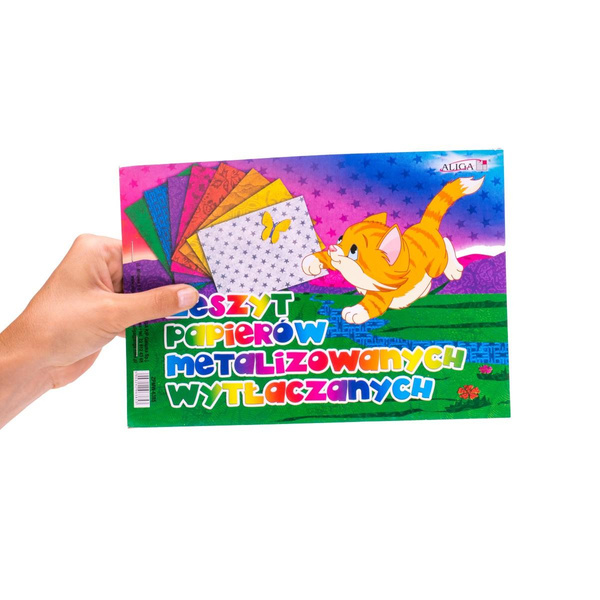 Zeszyt papierów kolorowych wytłaczany B5