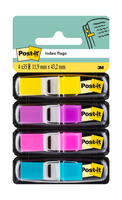 Zakładki indeksujące Post-it 3M 4 kolory neon po 35 sztuk 12x43mm 683-4AB
