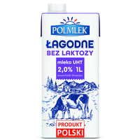 Mleko bez laktozy 2% 1l Polmlek UHT