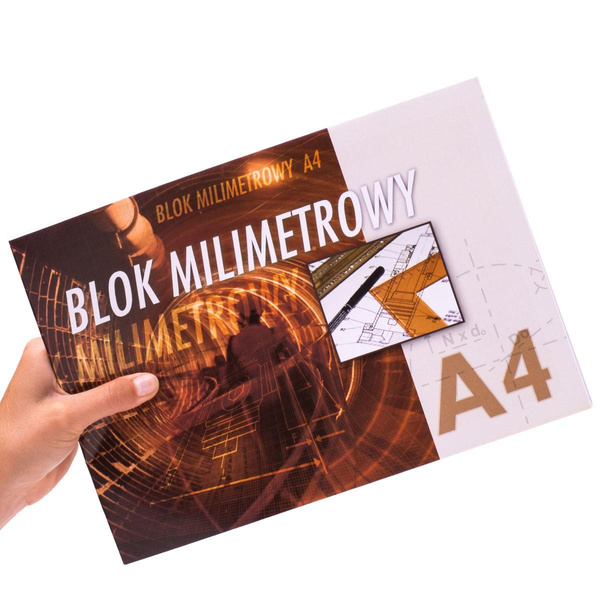 Blok milimetrowy A4 20 kartek Kreska