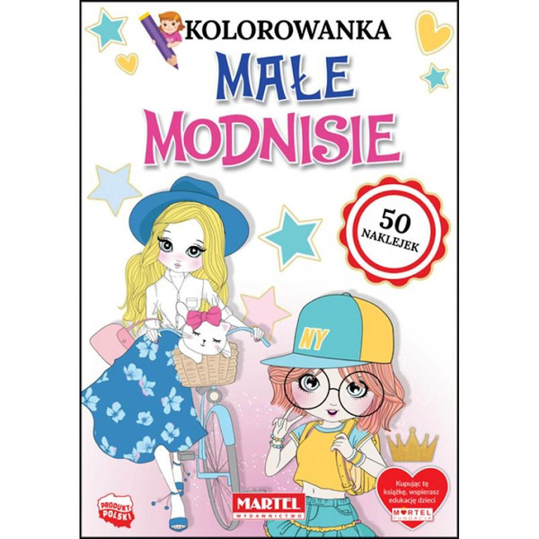 Kolorowanka z naklejkami Małe modnisie