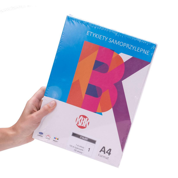 Etykiety samoprzylepne KBK A4 105x37mm