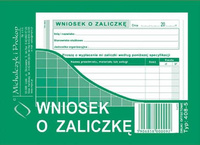 Wniosek o zaliczkę A6
