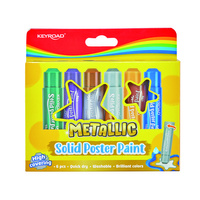 Farby plakatowe w sztyfcie 6 kolorów Keyroad