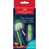 Brokat w żelu świecący w ciemności Faber Castell 12 ml 2 sztuki