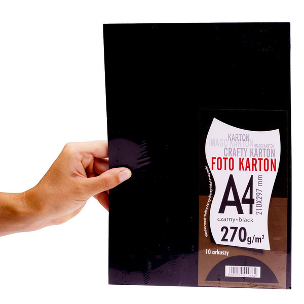 Brystol A4 270g Kreska czarny