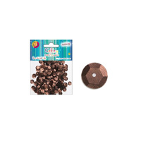 Cekiny metalizowane brązowe MT-0210