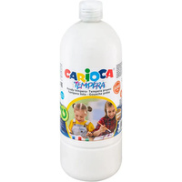 Farba tempera biała 1000 ml Carioca
