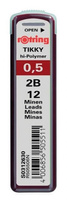 Grafity do ołówków Rotring Tikky 0.5mm 2B