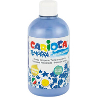 Farba tempera niebieska pastelowa 500ml Carioca