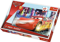 Puzzle 24 Maxi Miasto nocą Cars Auta