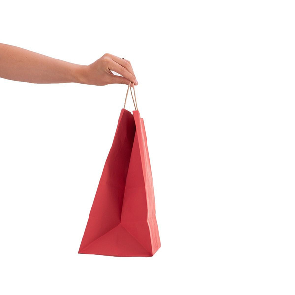 Torba papierowa ekologiczna 305x170x340 mm bordowa