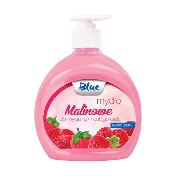 Mydło w płynie Blue malinowe 500ml różowe