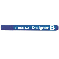 Marker suchościeralny Donau D-Signer B końcówka okrągła niebieski