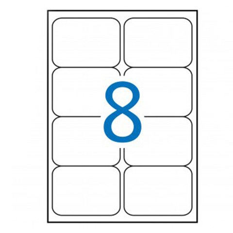Etykiety samoprzylepne Multi 3 uniwersalne białe 99.1x67.7mm
