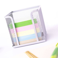 Organizer na karteczki metalowy Q-Connect srebrny