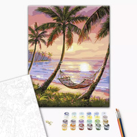 Malowanie po numerach Brushme 40x50cm Rajski zakątek