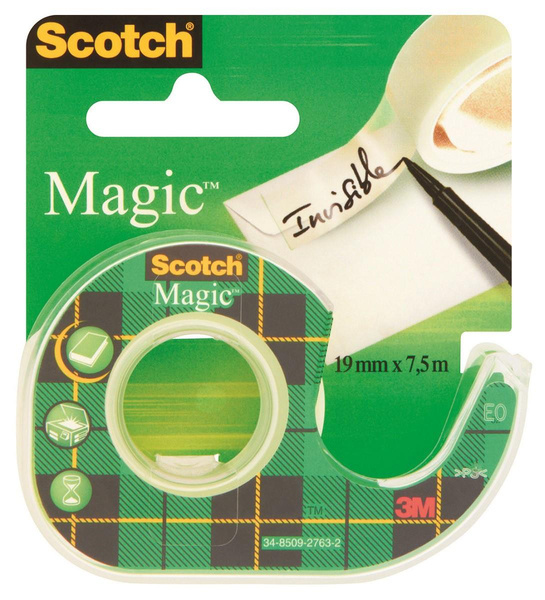 Taśma klejąca matowa Scotch Magic na podajniku 19mm x 7.5m
