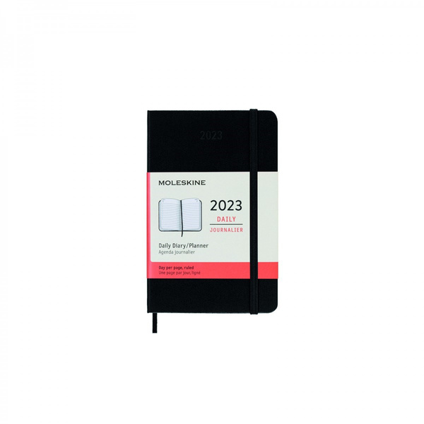 Kalendarz dzienny P Moleskine 2024 czarny