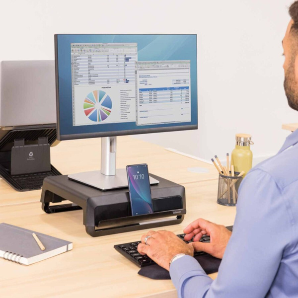 Podstawka pod monitor Breyta czarna Fellowes