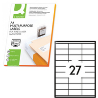 Etykiety samoprzylepne Q-Connect białe 70x30mm