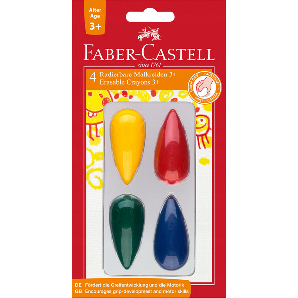 Kredki świecowe Faber Castell 4 kolory blister