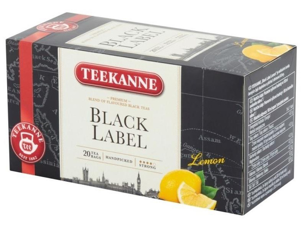 Herbata Teekanne Black Label  Lemon 20 torebek