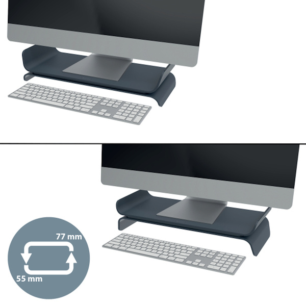 Podstawka pod monitor Leitz Ergo ciemnoszara