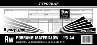 RW pobranie materiałów (6 pozycyjne) 1/3 A4