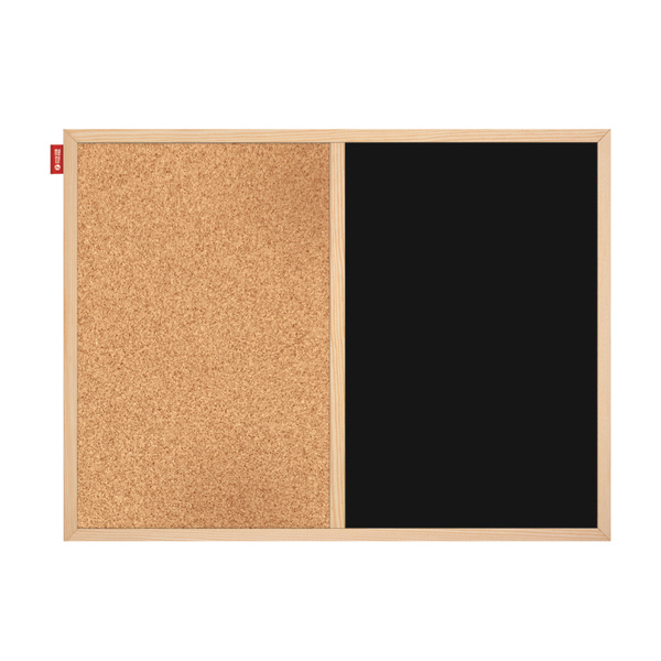 Tablica Duo Memobe powierzchnia korkowa i kredowa magnetyczna 90x60cm