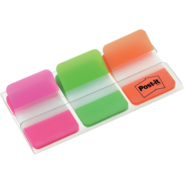Zakładki indeksujące Post-it 3M silne 3 kolory po 22 sztuki 25x38mm 686-PGO