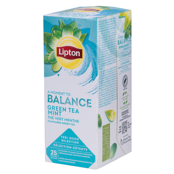 Herbata Lipton Balance Green Tea mint 25 torebek