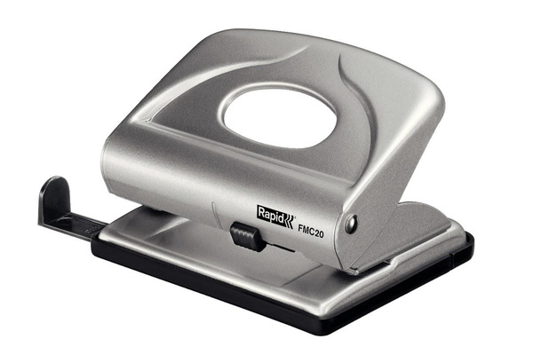 Dziurkacz Rapid FMC20 (20 kartek) srebrny