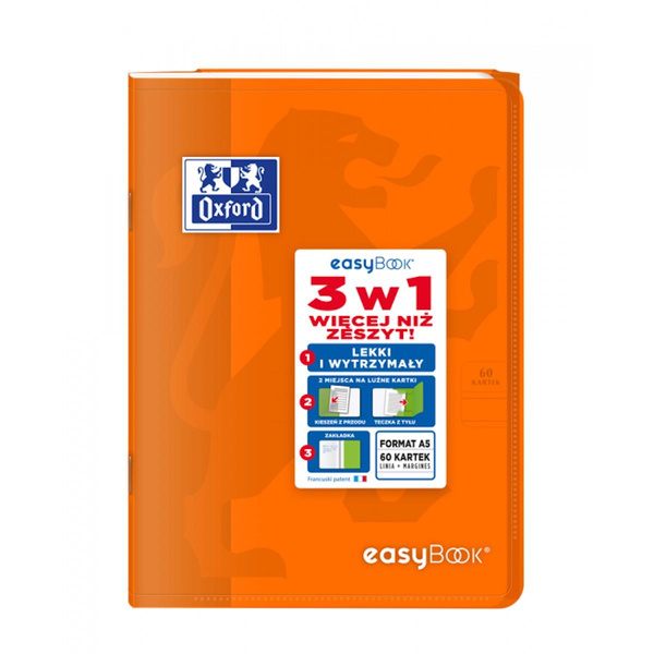 Zeszyt Oxford Easybook A5 w linię 60 kartek
