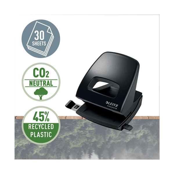 Dziurkacz biurowy neutralny pod względem emisji CO2 Leitz Nexxt Recycle (30 kartek)